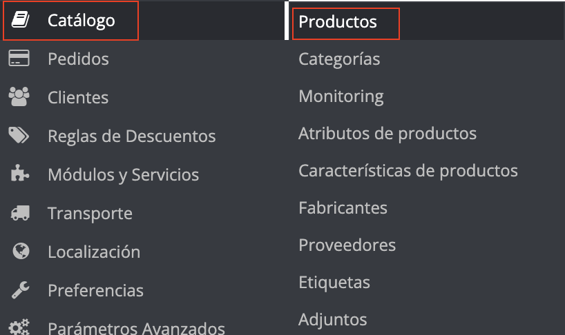 Vista de PrestaShop 1.6