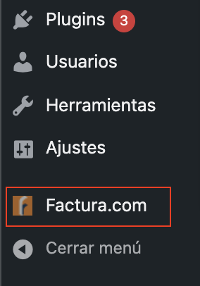 Menú lateral WordPress