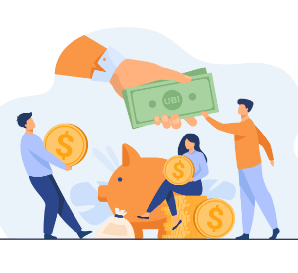 Ilustación de deducción de impuestos para freelancers.